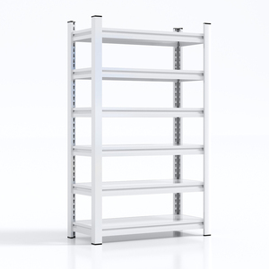 מתלי מדף מתכת מתכווננת מחסן בינוני מחסן אחסון מדפים - Product Image 1