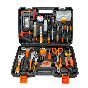 Home Repair Tool Set 102 Piece Hand Tool Kit Steel Tools With Case For Household Fixing - Product Image 1