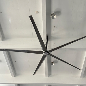 Ventilador de Techo Industrial Híbrido HVLS <span class=keywords><strong>AIFON</strong></span> de 18 Pies, Ventilador de Techo Grande para Almacén, Taller, Gimnasio con Panel Solar - Product Image 2