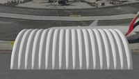 Tente semi-arche gonflable moderne quatre saisons à double couche imperméable avec bâche en PVC de haute qualité