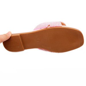 Sandales et pantoufles pour femmes de haute qualité, élégantes, à strass, à bout ouvert, respirantes, vente en gros - Product Image 6