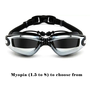 Vente en gros Lunettes de natation anti-buée unisexes pour adultes Protection UV Monture en silicone étanche pour hommes et femmes - Product Image 3