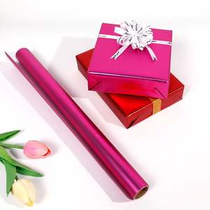 Papel de Regalo Metálico Desechable Recubierto de Silicona Virgen, 43x300cm, 3 Rollos por Juego, Gran Venta - Product Image 2