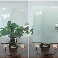 Película Inteligente PDLC Autoadhesiva Conmutable, Antiexplosión, Blanca, para Muebles Modernos, Película de Privacidad Personalizable para Edificios