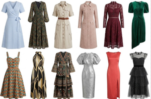 Vestido de verano estilo cárdigan con solapa grande para mujer, falda exterior fina y transpirable, envío de paquete de uniformes con estilos variados aleatorios - Product Image 1