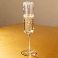 Verre à cocktail exclusif transfrontalier 180 ml en plastique PS, gobelet réutilisable facile à nettoyer pour vin, design classique pour les fêtes