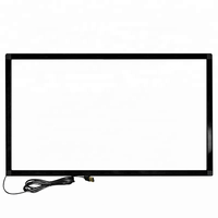 32 "43" 55 "marco de superposición multitáctil infrarrojo marco abierto general para monitor de pantalla táctil con controlador de microtouch 3M