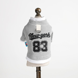 Nouveaux vêtements d'automne/hiver pour animaux de compagnie, pour petits chiens, chiots, chiens et chats heureux, sweat-shirt deux pièces chaud et confortable de New York - Product Image 5