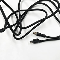 Kabel Jaringan Tahan Air M12 8Pin ke RJ45 untuk Kamera Visi Mesin Industri