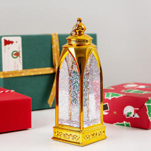 Simulación navideña Decoraciones de mesa Luces LED Diseño de linterna Lámparas de mesa portátiles Linterna de Navidad - Product Image 4
