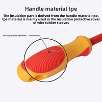 Outils de quincaillerie de haute qualité avec lame en chrome vanadium, tournevis universel multi-usages, jeu de tournevis isolés manuels 5 pièces