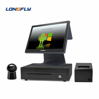 Terminal de point de vente tout-en-un Longfly S3 15,6 pouces avec écran tactile capacitif Android OS, Wi-Fi 6 et Bluetooth 5.2