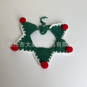 Baberos Navideños para Mascotas con Estrella, Rojos y Verdes, de Felpa Suave, Accesorios para Perros y Gatos, Decoración Navideña - Product Image 4