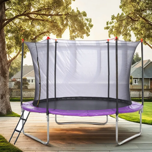 Zoshine 10FT extérieur <span class=keywords><strong>Trampoline</strong></span> balle haut droit pôle conception avec <span class=keywords><strong>filet</strong></span> de sécurité de protection intérieur pour enfants adultes famille - Product Image 2