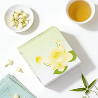Thé biologique mélangé pour la santé, thé vert au jasmin, sachets de thé longue infusion, richement parfumé