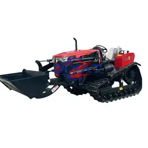 best selling 35hp 50hp crawler tractor with rubber tracks farm tractor with front loader orchard tractor with rotary tillage