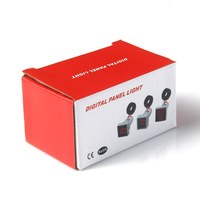 Voltmeter Digital DC 22mm, indikator tampilan Digital hijau 5-60V