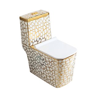 Inodoro Moderno de Una Pieza para Hotel, Lavabo para Villa, Inodoro de Cerámica Alargado con Doble Descarga, Sifón en S, Lujoso Conjunto de Baño Montado en el Suelo - Product Image 3