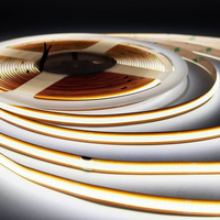 Bande LED COB 384 LED/m 12V 24V Largeur 8mm 9W/m Haute Densité Flexible Sans Points Éclairage Sans Soudure CRI90+