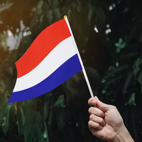 Drapeau des Pays-Bas à agiter à la main pour encourager lors de la Coupe du Monde de Football 2026