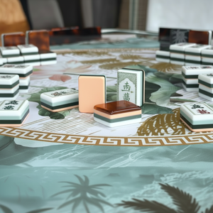 Leti - Juego de Mahjong Americano de Lujo Personalizado con Fichas de Loto Blanco, Juego de Regalo de Cristal de Alta Gama, Juegos de Cartas de Ajedrez - Product Image 2