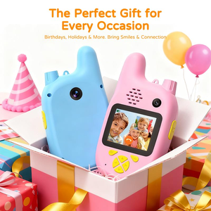 Fotocamera e Walkie Talkie per Bambini 2.4G 20MP Doppia Lente 2-in-1 con Sensore CMOS MicroSD Messa a Fuoco Fissa Video Full HD Chiamata Bidirezionale - Product Image 6