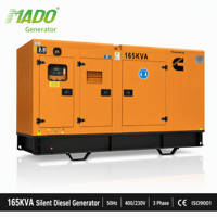 Generador de Reserva de Emergencia 120kW 132kW 150kVA 165kVA con Motor Genuino Serie 6BTAA 200kVA 220kVA 250kVA Tipo Silencioso con Cubierta Guangzhou