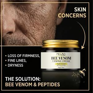Crème hydratante pour le visage au venin d'abeille et au rétinol revitalisant OEM pour hommes, crème raffermissante avec acide hyaluronique, conçue pour le soin quotidien - Product Image 2