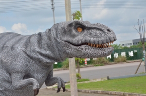 Costume de dinosaure réaliste <span class=keywords><strong>Jurassic</strong></span> Garden pour aire de jeux, spectacle de dinosaures, parc extérieur, T-rex géant fait main sur mesure - Product Image 4