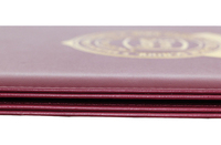 Vente en gros PU or estampage A4 Graduation Diplôme Couverture Certificat Dossier avec coin en métal