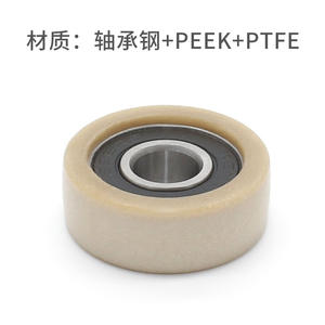 Poulies plates en plastique technique spéciales du fabricant de Dongguan, roulements à rouleaux revêtus de caoutchouc résistant à l'usure - Product Image 5