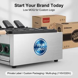 <span class=keywords><strong>Gaufrier</strong></span> électrique professionnel Blios en acier inoxydable, <span class=keywords><strong>mini</strong></span>, 6 empreintes, motif chat mignon, pour pâtisserie - Product Image 4