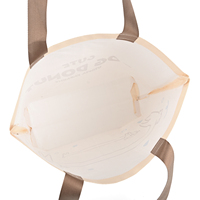 Sac de shopping personnalisé en non-tissé laminé imprimé en couleur, design esthétique, grand sac fourre-tout réutilisable en tissu pour boutique