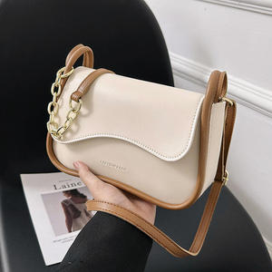Bolso de hombro para mujer, de moda, de piel sintética, con diseño inclinado, bolso de mano de piel, bolso de hombro de piel - Product Image 2