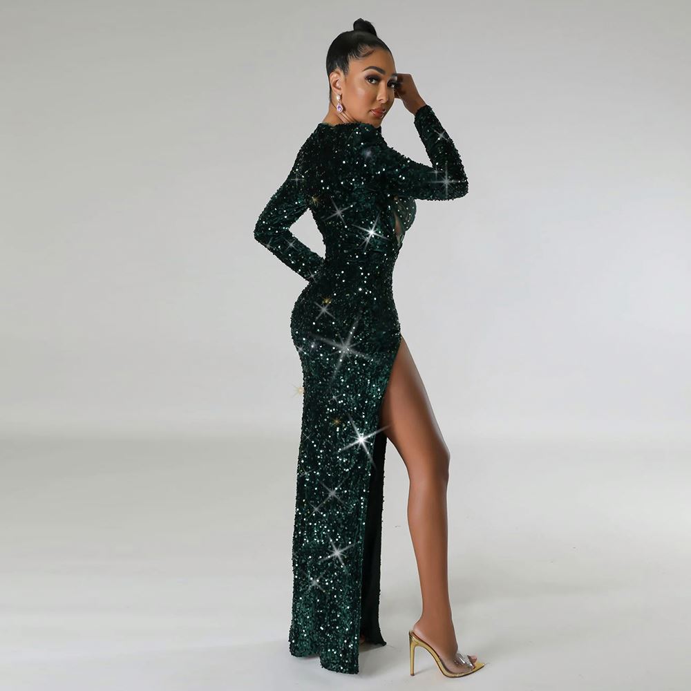 ho ho ho sequin dress Elegant 2 Piece Set for Autumn 2024