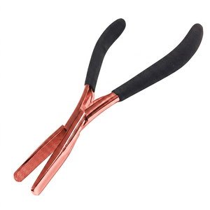 TEEJAY Titanium Color Coated Hair Extension Plier Tape in Plier Hand made Hand Tested Beauty Tools OEM Custom Branding - Product Image 1