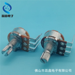 โพเทนชิโอมิเตอร์แบบหมุน Wh148 1 ช่อง แกนเกลียว M6x0.75 แบบมีร่อง B1K B10K B50K สำหรับอุปกรณ์อิเล็กทรอนิกส์ - Product Image 2