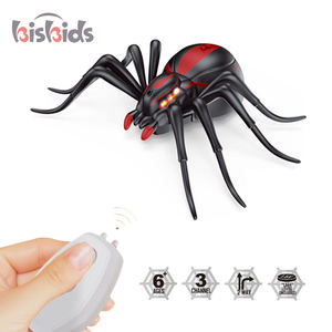 रिमोट कंट्रोल स्पाइडर यथार्थवादी डरावना शरारत खिलौने आर सी के लिए अवरक्त इलेक्ट्रॉनिक मकड़ी पार्टी या हेलोवीन मजाक उपहार बच्चों के लिए - Product Image 4