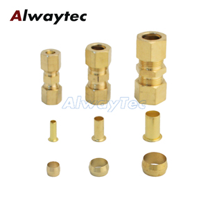 وصول جديد النحاس محول فرامل الهواء موضوع موصل نهاية النحاس ضغط أنبوب المناسب - Product Image 6