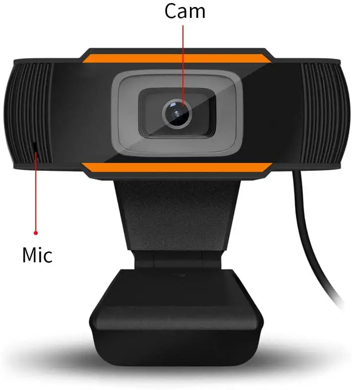 Entrega rápida Hd Webcam de la computadora 720 píxeles Max Focus micrófono contra Estado botón Cmos Mega automática