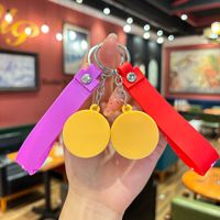 Porte-clés Mini Vapeur à Pain Populaire en Gros, 3 Couleurs, Forme Alimentaire Mignonne, Ornement Suspendu pour Sac à Main et Clé de Voiture