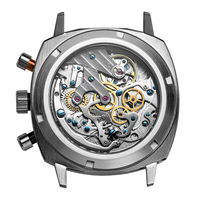 Nouvelle montre de luxe lumineuse, montre sport chronographe pour homme avec mouvement mécanique ST1901