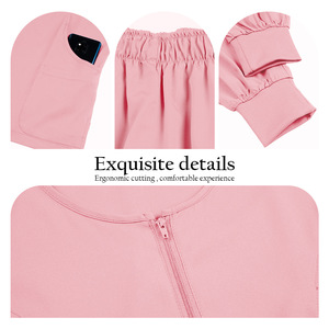 Unisex Scrub Set Moisture Wicking Comfortable Split Uniform For Medical Dental Cosmetic Workwear S XXL - Product Image 3