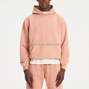 Sweats à capuche courts unisexe épais polaire sweats à capuche Streetwear 100% coton 500 Gsm français Terry sweats à capuche lourds hommes de haute qualité - Product Image 6