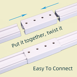 Kit de rails coulissants motorisés intelligents Tuya Wifi pour rideaux, système DIY pour ouverture de rideaux - Product Image 2
