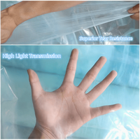 Film plastique agricole de protection UV 6 mil (150 microns) pour serre avec traitement anti-goutte / anti-condensation