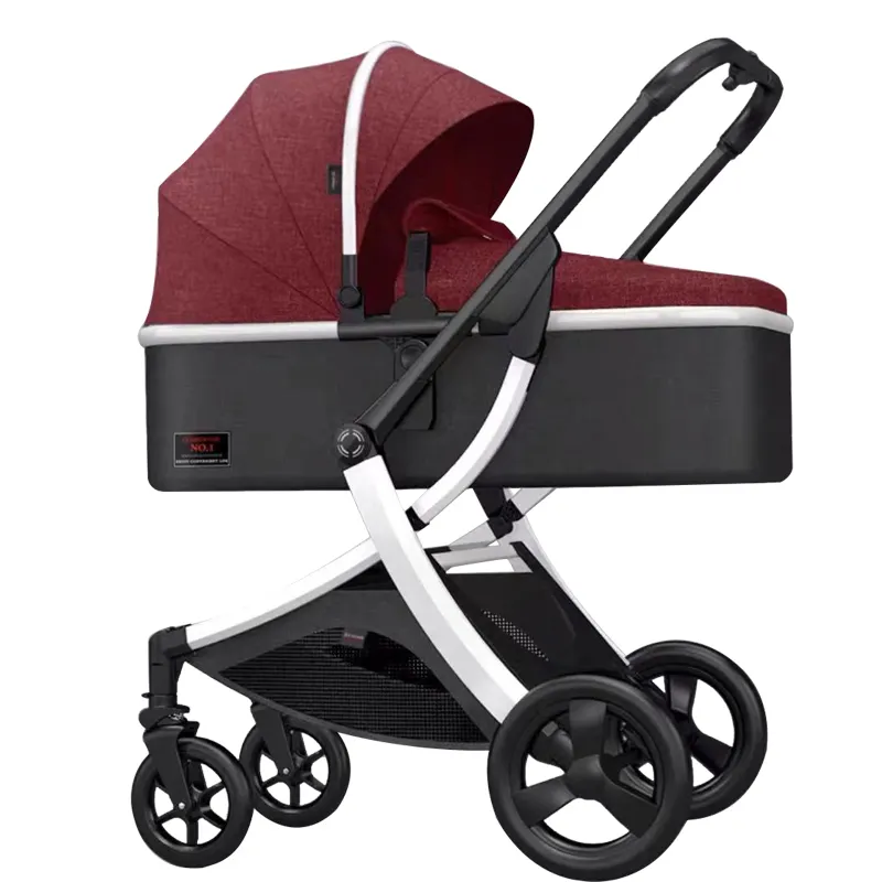Cochecito de bebé plegable, paraguas ligero y reclinable combi, asiento 3 en 1, para madres, 360