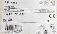 Nouveau module d'entrée analogique Nano TSXAEN102 d'origine, neuf dans sa boîte