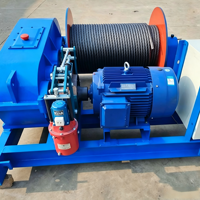 Treuil électrique de levage avec force de traction de 1, 2 ou 3 tonnes, modèle JM JK, fournisseur chinois, avec câble en acier et variateur de fréquence (VFD)