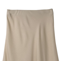 Jupe mi-longue en satin pour femme, coupe trapèze, haute glisse, formelle, OEM, fabrication en Chine, vente en gros, fabricant, mode 2025, semi-formelle